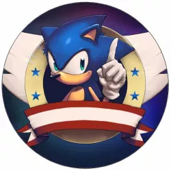 Kajálható papír Sonic nyalóka sündisznó zászlóval 19,5 cm