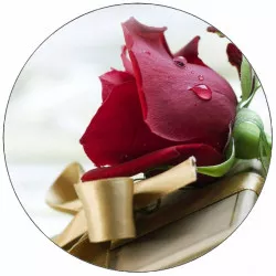 Ételpapír rózsa ajándékkal 19,5 cm