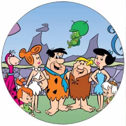 Fogyasztható papír Flintstonenak 19,5 cm