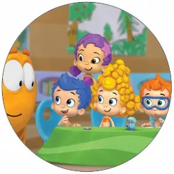 Ehető papír Bubble Guppies barátok 19,5 cm