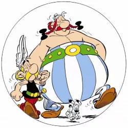 Élőpapír Asterix, Obelix és Idegix 19,5 cm