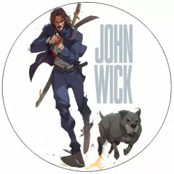 Enni papír John Wick logó 19,5 cm