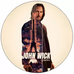 Elvileg ehető papír John Wick minimalizmus 19,5 cm