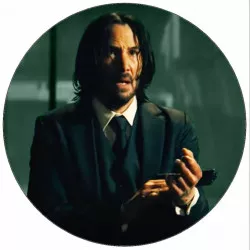 Ételpapír John Wick fegyverrel 19,5 cm
