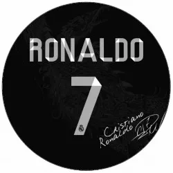 Cristiano Ronaldo aláírásos ehető papírja 19,5 cm