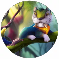 Élelmiszerpapír Croods macskája 19,5 cm