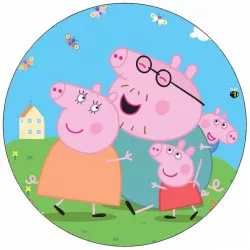 Kajálható papír disznó Péter és a családja 19,5 cm