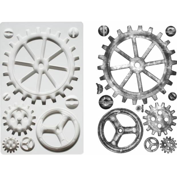 Szilikon forma fogaskerekekkel 20x12cm