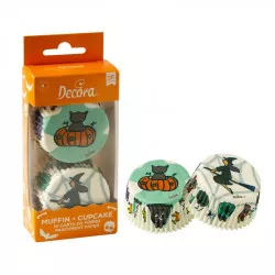 Muffinformákat boszorkány és tökök 36 db