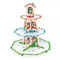 Muffinos állvány gyerekeknek kocka ház 46x34 cm