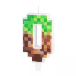 Minecraft gyertya 7 cm, szám 0