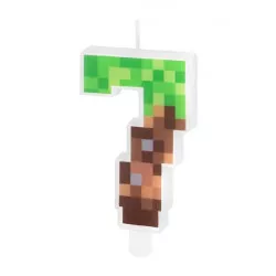 Minecraft gyertya 7 cm számára 7 szám