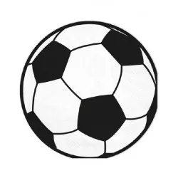 Papírtörlőkocka futball-labda 10 db 33x33 cm