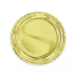 Papírtányér arany 23 cm 6 db