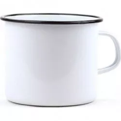 Belis Enyvített zománcos bögre 11 cm/1 l, fehér, gyártva a BELIS/SFINX számára