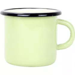 Belis smaltált bögre 8 cm/0,35 l lime-os, BELIS/SFINX részére gyártva