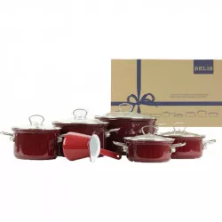 Belis BELIS Eco-ceramic 6-darab üveges edény készlet smaltú, színes