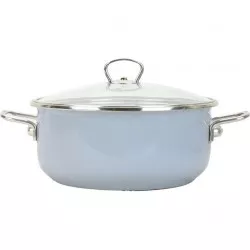 Belis BELIS Cseréptálalható zománcolt lábas fedővel PREMIUM szürke 16 cm/1,25l