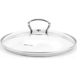 Belis Üvegezett fedél rozsdamentes fogantyúval 14 cm