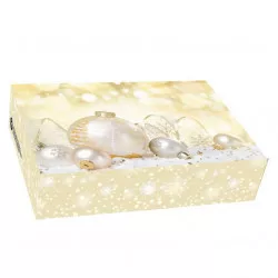 Speciální díszcsomagolás karácsonyi kézzel hajtható doboz 22x15x5 cm