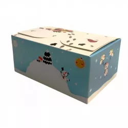 Cukormentes doboz hóember formájú 16x11x5 cm