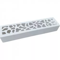 Makaron doboz fehér, díszített ablakkal 25,8 x 6 x 4 cm (10 darabhoz)