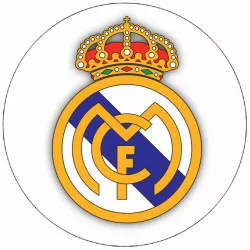 Süthető papír Real Madrid logó 19,5 cm