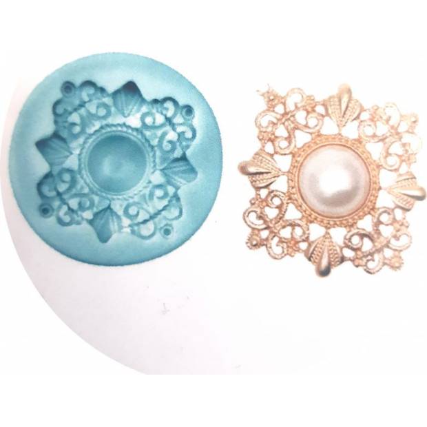 Szilikon forma bross 5x5cm