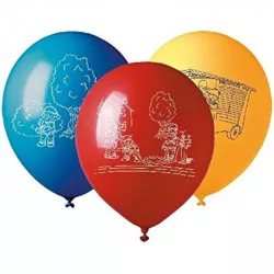 Látható lufi, tűzoltók, 7 darab