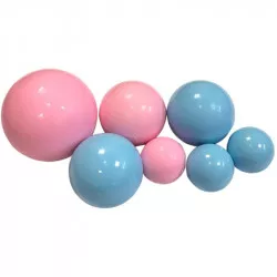 Csokoládé goly 7 db kék rózsaszín