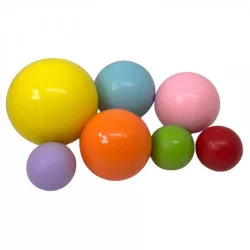 Csokoládé goly 7 db színes (duhové)