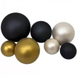 Csokoládé goly 7 db fehér-fekete arany</hr>