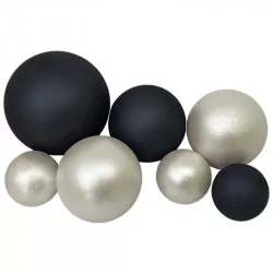 Csokoládé goly 7 db fehér-fekete