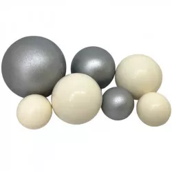 Csokoládés goly 7 db fehér-ezüst