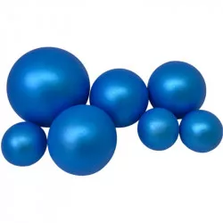 Csokoládés goly 7 db gyöngyház kék színben