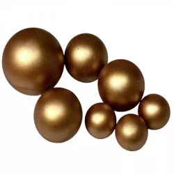 Csokoládé goly 7 db bronz színű