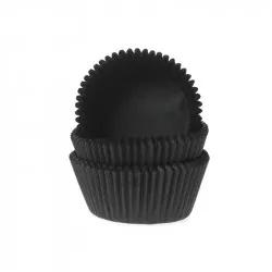 Fekete cupcake tortaformázó papíro 1000 db 50x33 mm