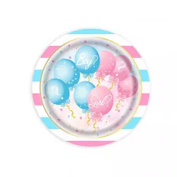 Papírtányér, léggömbök 23 cm 10 darab