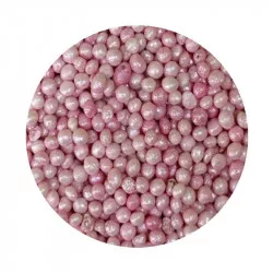 cukor- és rizs gyöngy rózsaszín selyemfényű 7mm 1kg