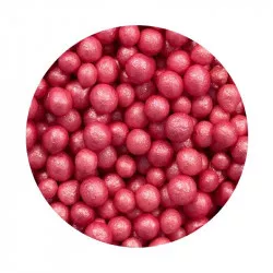 Cukor- és rizs gyöngyök sötét rózsaszínű 7mm 1kg