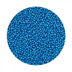 Kék metálos cukorgolyó 2 mm 1 kg