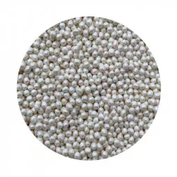 Cukorkás gyöngy fehérmetálos 2 mm 1 kg