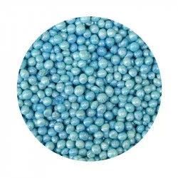 Keksz- és rizs gyöngy kékkék gyöngyház 3-4 mm 1 kg