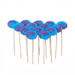 Lédl cukrové lízátka modré a fialové 12 ks
