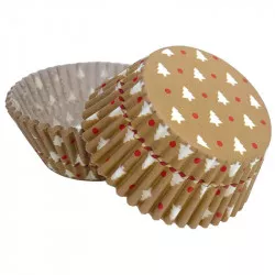 muffinra kosárkák, fenyők (50 db)