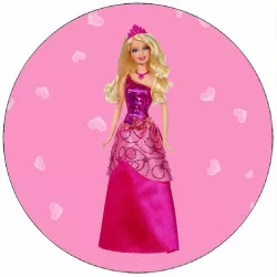 _ehető papír Barbie baba 19,5 cm_