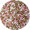 Rízskristály rózsaszín-fehér-arany 5 mm 80 g