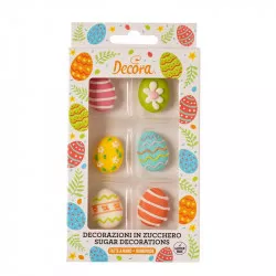 Húsvéti cukorkás dekoráció, 6 db