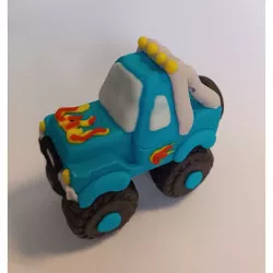 Cukormáz Monster Truck - kék 7 × 7,5 cm