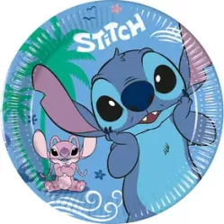 Papírtány Stitch parti tányér 19,5 cm